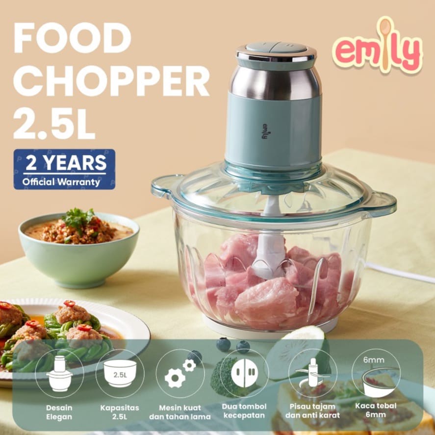 EMILY Electric Food Chopper 2.5L | Chopper Blender | Blender Daging