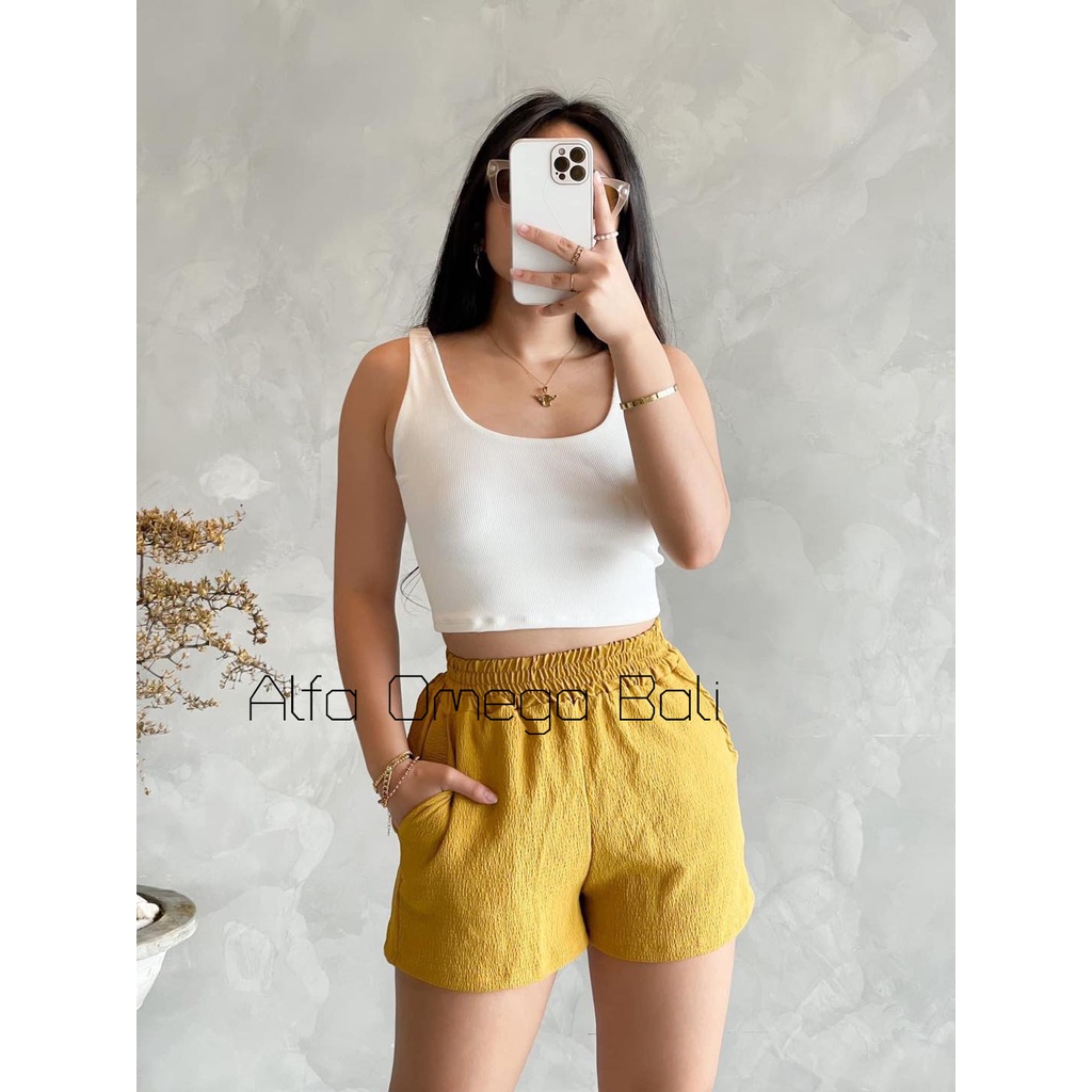 Celana Pendek Airflow Wanita Ada Saku Premium