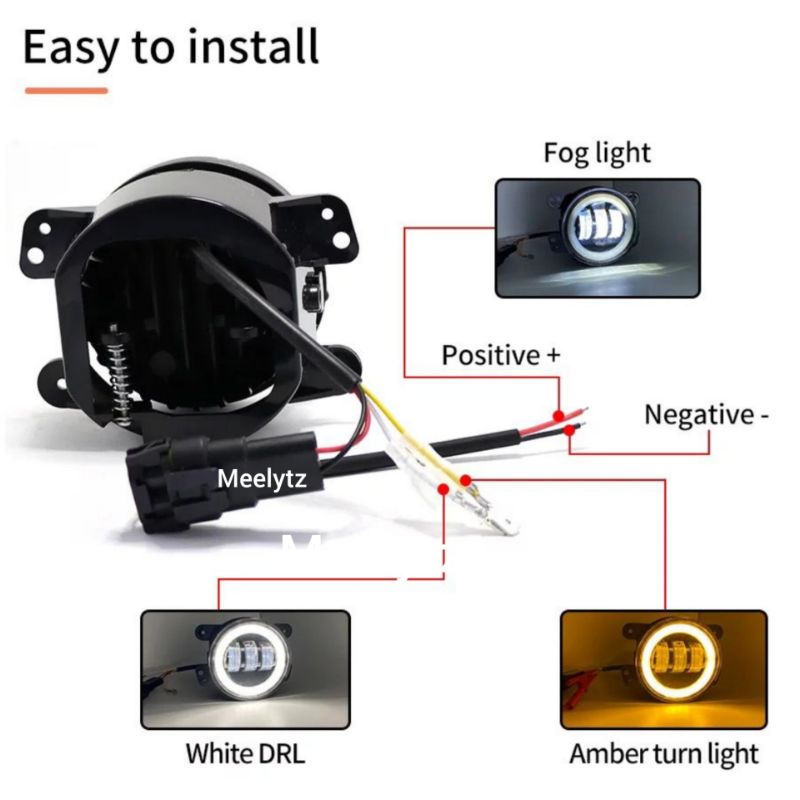 Lampu LED Foglamp Daymaker Fog lamp Angel aye putih kuning