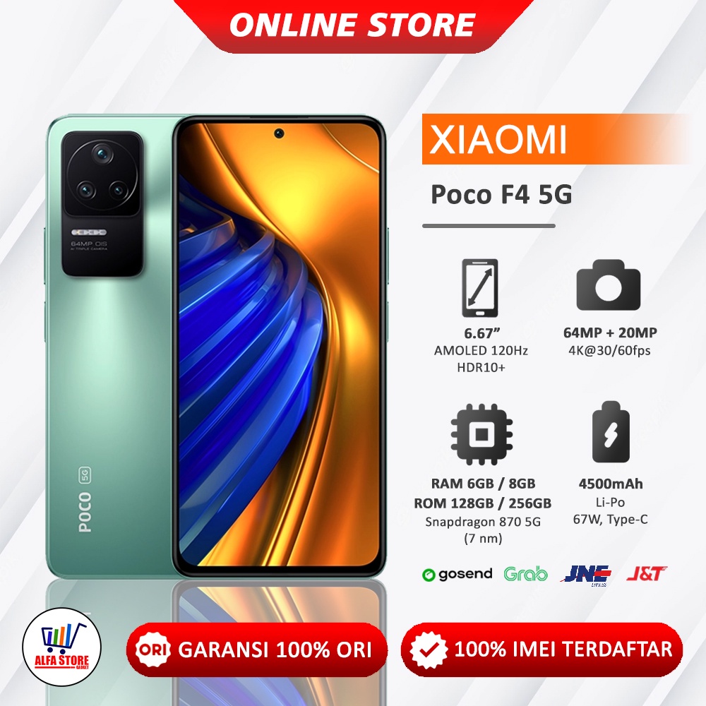 Jual Xiaomi POCO F4 POCOPHONE F4 5G NFC Ram 8/256Gb Garansi Resmi ...