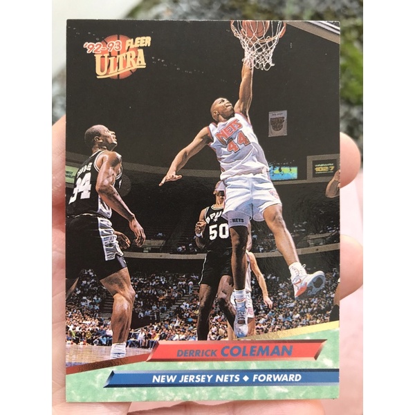 DERRICK COLEMAN KARTU BASKET FLEER ULTRA 1992