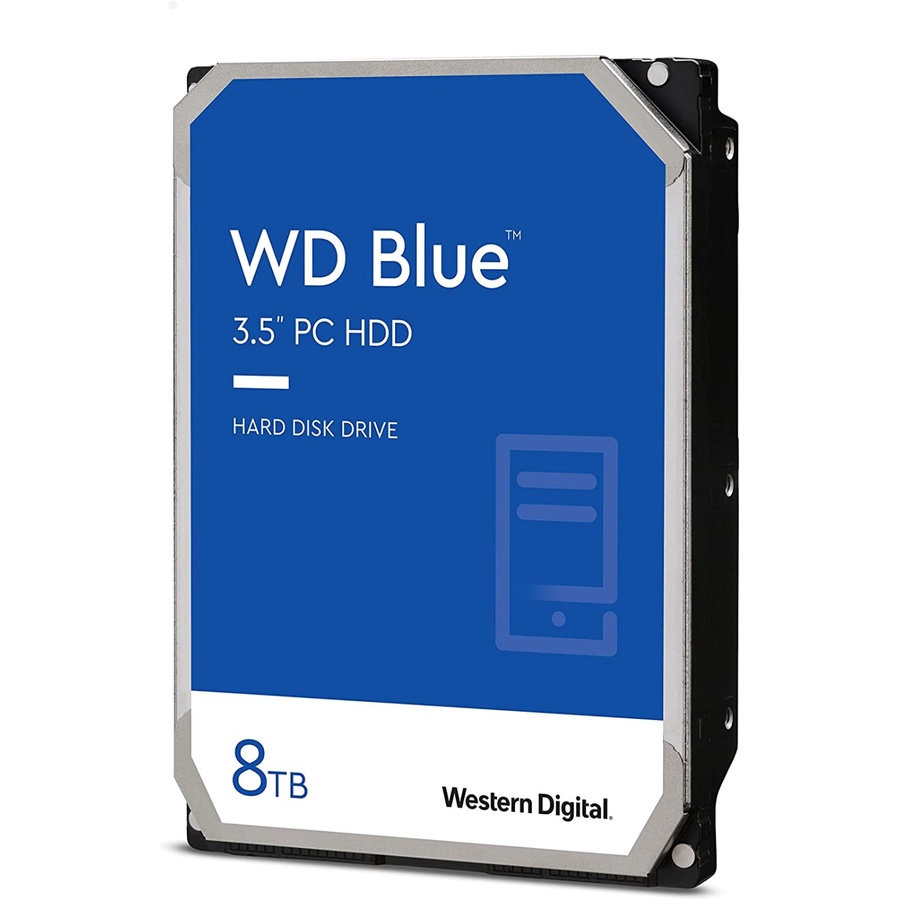 Harddisk WDC 8TB SATA3 128MB - Blue - WD80EAZZ / WD Caviar Blue 8TB