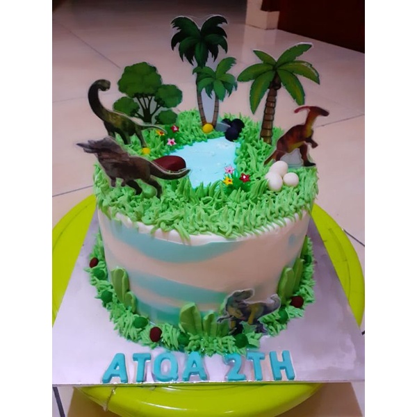 Kue Ulang Tahun Karakter Anak Dinosaurus