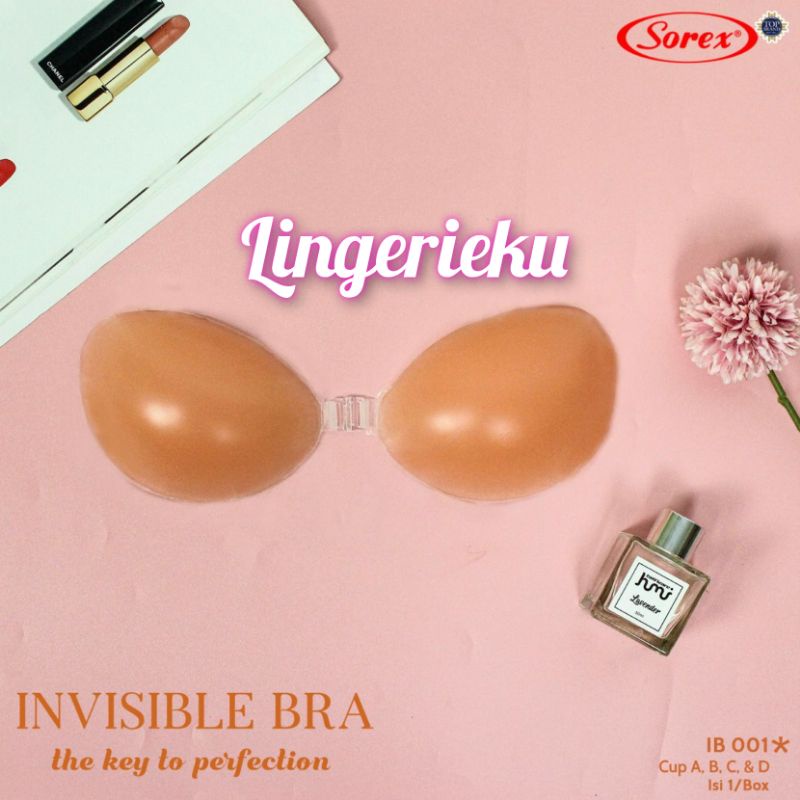 Sorex IB 001 Invisible Bra Tanpa Tali BH Tempel Silicon Dijamin Murah