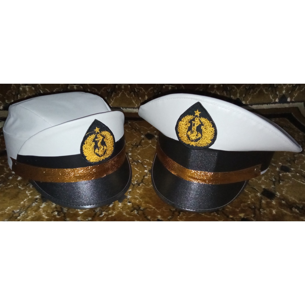 Khusus Grosir TERMURAH Topi Karnaval TNI AL anak / Topi TNI AL Anak / Topi TNI Angkatan Laut anak / 