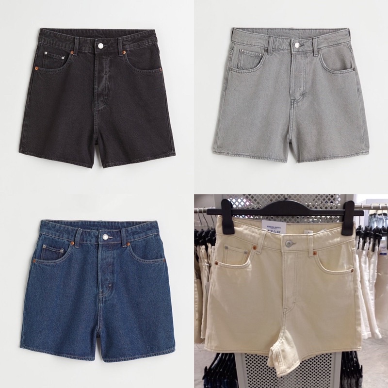 SHORT DENIM / Celana pendek Bermuda Short H&M Original store 100%