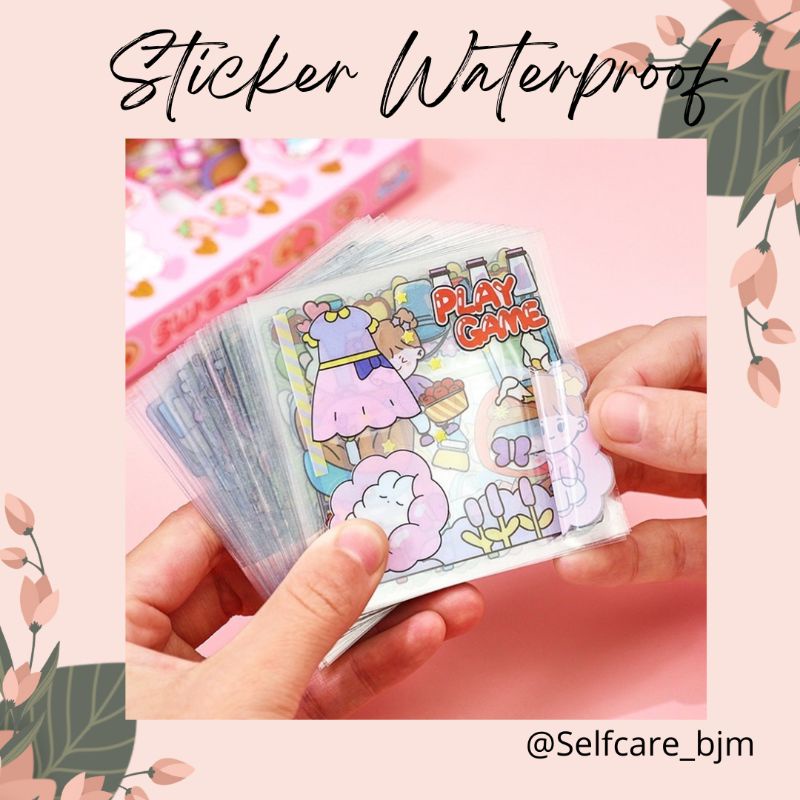 

Sticker Waterproof Sticker Tumblr Aesthetic Lucu Momo