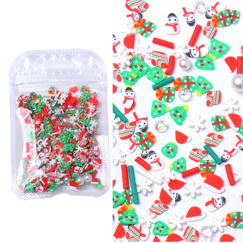 Aksesoris Batu Resin Polymer Clay Metal Alloy Bentuk Pohon Natal Snowflake 3D Untuk Dekorasi Nail Art