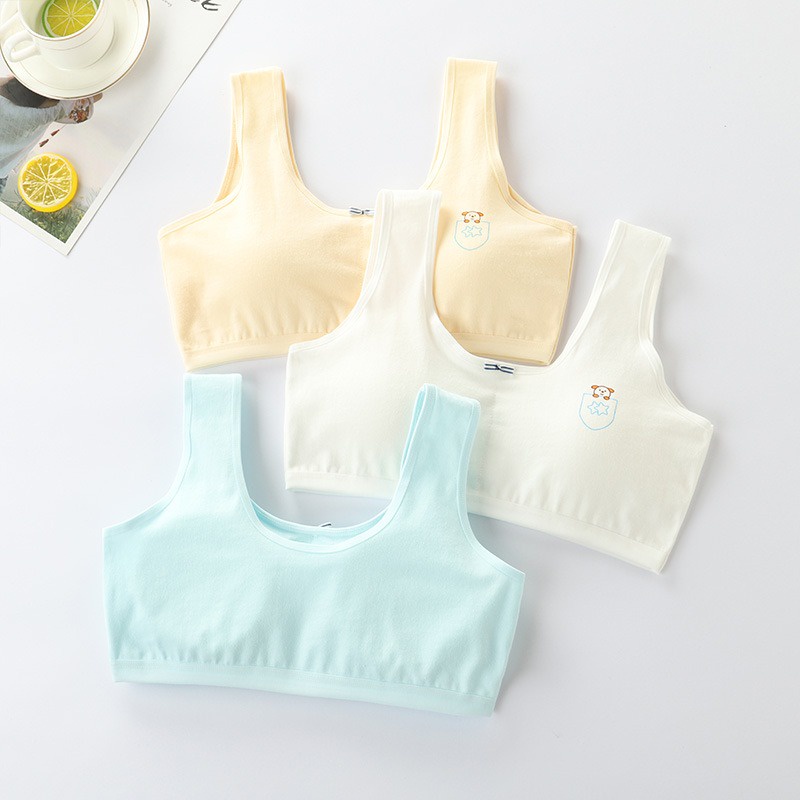 3SP | UWR67 Miniset Anak Remaja Miniset Anak Perempuan Busa Lepas - Bra Pelajar wanita Murah BH Busa Tipis Tanpa Kawat Bra Pakaian Dalam Anak Perempuan Bahan Katun