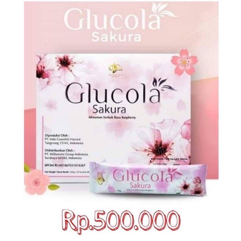 

GLUCOLA SAKURA ORI MCI 100%-MINUMAN KESEHATAN KULIT DAN RAMBUT