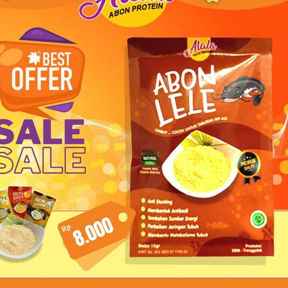 

✦ ABON ALALA 15gr ABON MPASI ABON NON MSG ABON BAYI TUNA LELE PATIN No Msg Halal Tanpa Bahan Pengawet ゛