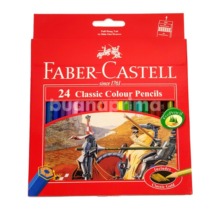 

[COD] Pensil Warna Faber Castell 24 Warna Classic Pencils Colour 115854