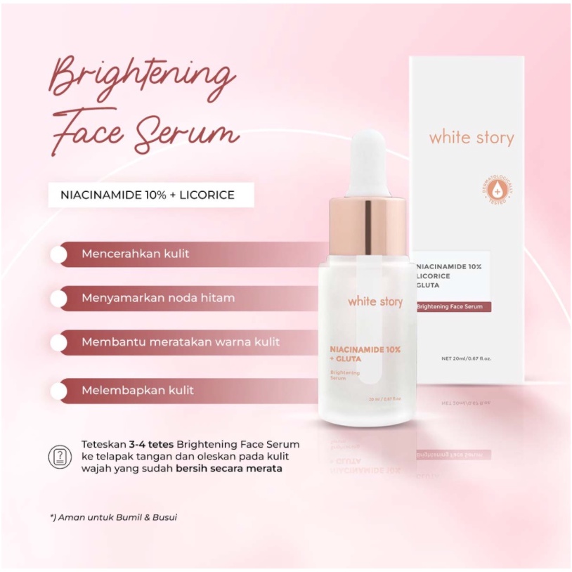 White Story Paket Wajah Brightening &amp; Serum