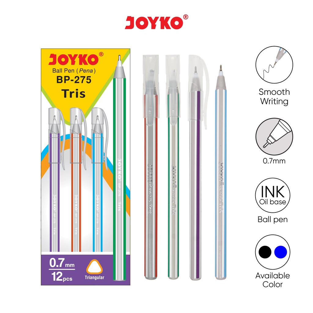 

[Terlaris] Pulpen Joyko BONO BP-275 1 lusin ( isi 12 )