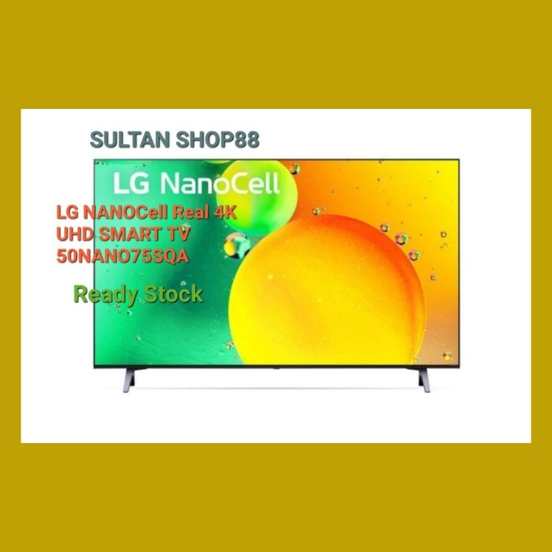 LG LED TV 50NANO75SQA REAL UHD 4K SMART TV 50 INCH 50NANO75