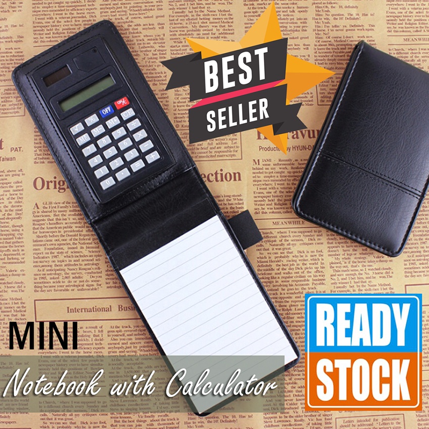

MI SHOPINN - Buku Catatan Kecil Binder Notebook dengan Kalkulator Note Book Mini Calculator Agenda Jurnal