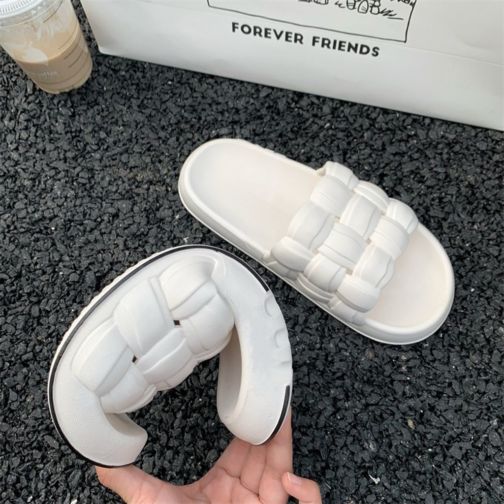 FY Sandal Slop Wanita Jelly Slipper Bahan Karet Tebal Empuk Import Real Pict