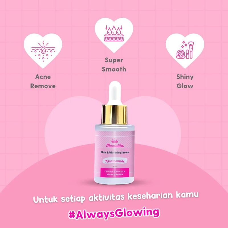 Mantulita Whitening Serum/ Facemist/Cream Lipatan