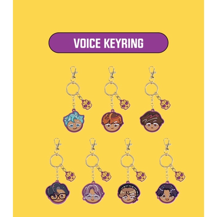 [PRE ORDER] BTS COOKIE RUN VOICE KEYRING