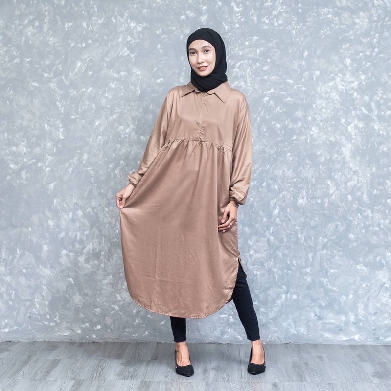 COD - Atasan tunik Polos wanita Twil Original