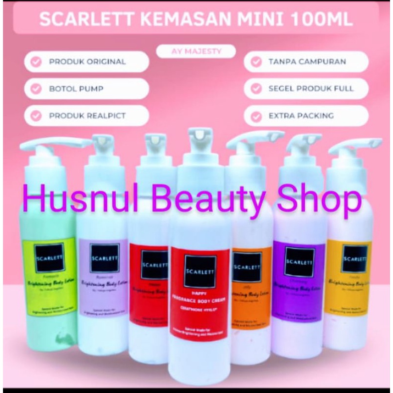 (COD) SCARLETT BODY LOTION 100ML ALL VARIAN | MINI TESTER | ORIGINAL