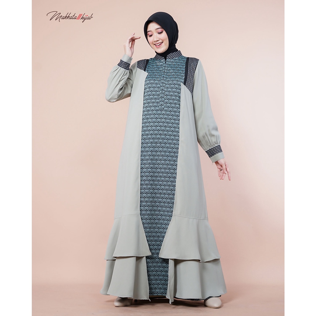 [New Product] Makkata Hijab - Fathiya Dress - Katun Etnic Motif B