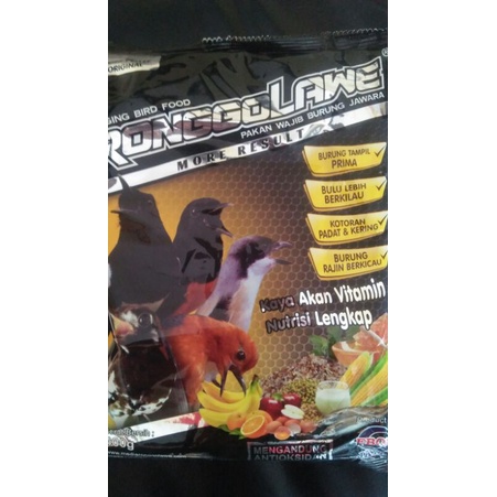 RONGGOLAWE pakan wajib burung jawara
