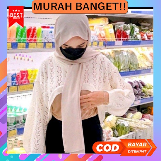 Fashion Outer Cardigan Kardigan Polos Wanita Cewek Jumbo Oversize Xxl  Outer Yura Top Balon Premium
