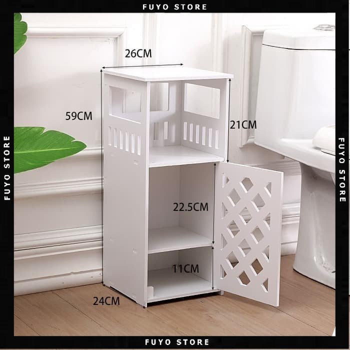 FYSRP - Rak Pintu Motif Rotan WPC DIY / Rak Buku / Rak Penyimpanan / Rak DIY / Rak Kosmetik / Rak Su