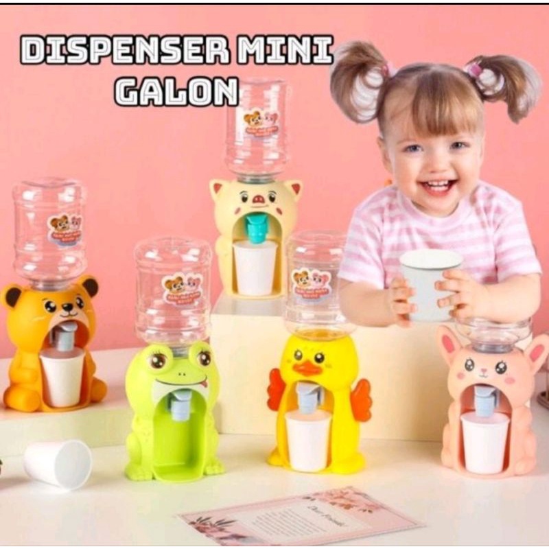 Dispenser Air Minum Mini Galon Portable Anak Air Minum Karakter