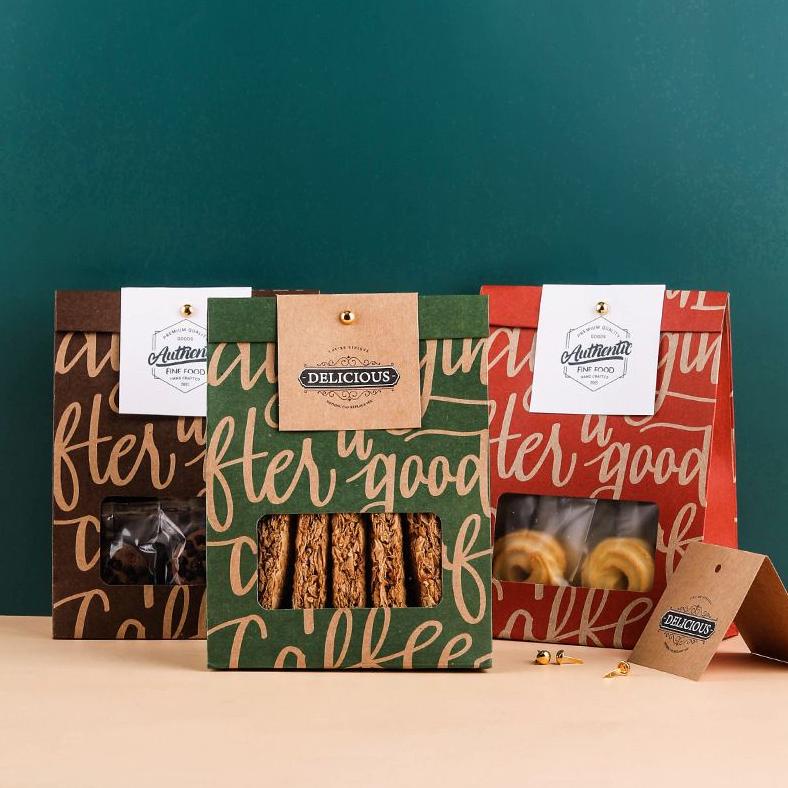 

5SET Paper bag cookies exclusive mewah packaging mini hampers