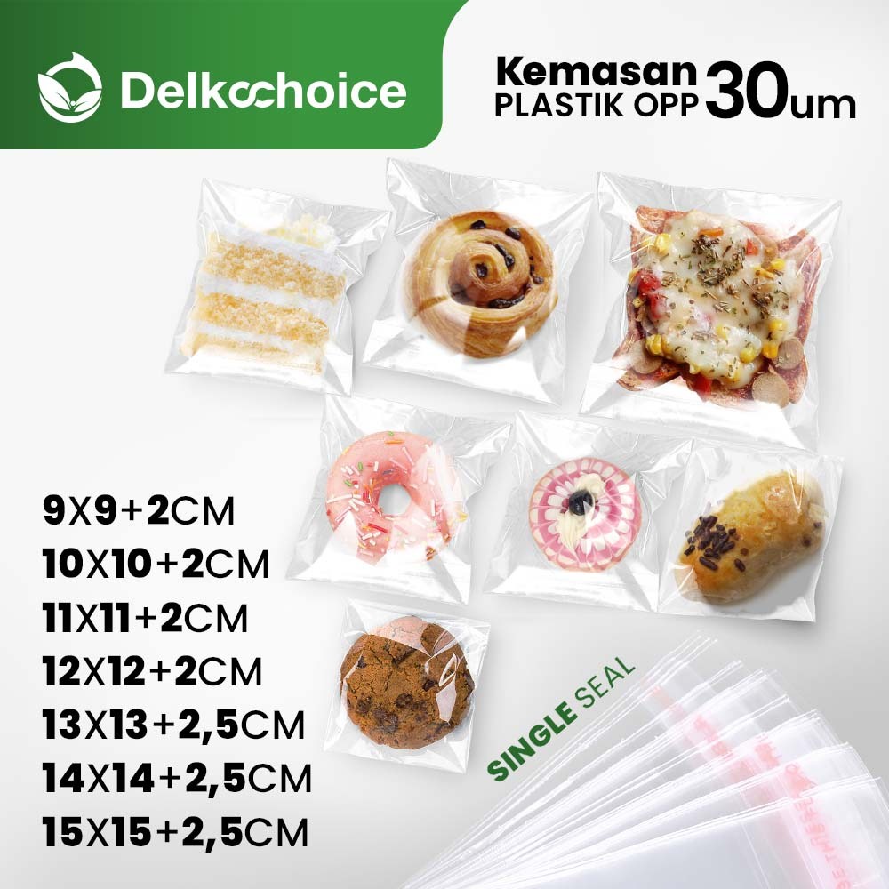 Plastik OPP Cookies Donat Kue Kering Roti Manis / Kantong Plastik OPP