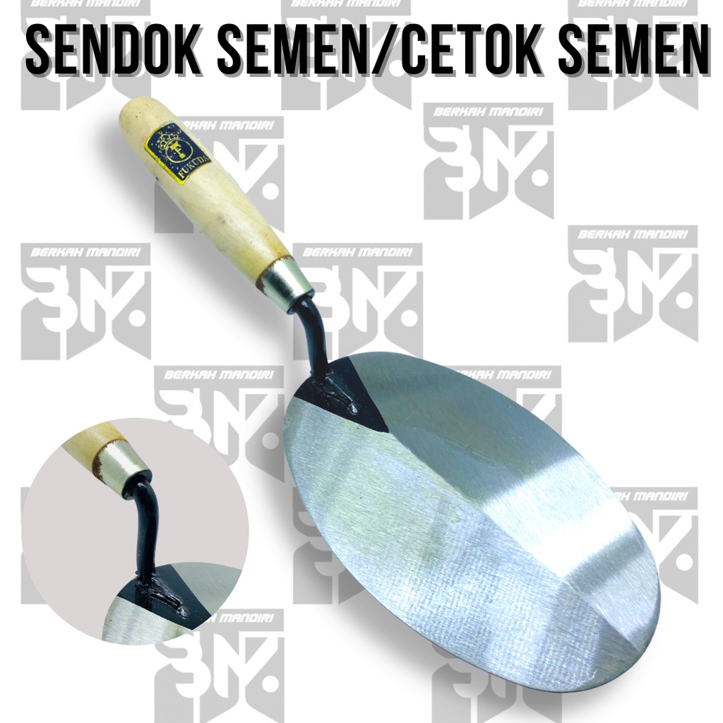 FUKUDA cetok semen/sendok semen/roskam acian polos Trowel Stainlles