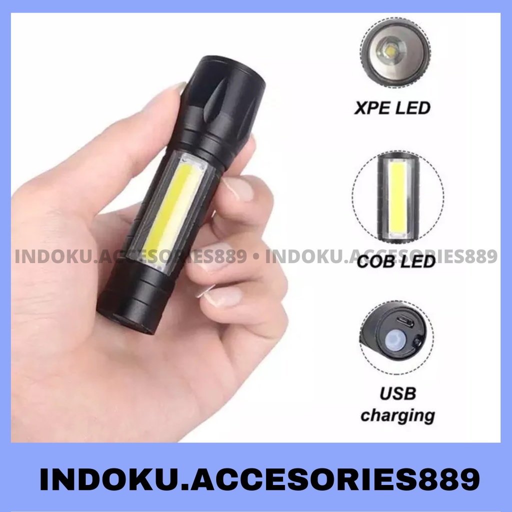 SENTER SWAT MINI LED ZOOM SUPER TERANG SWAT POLISI LIGHT XPE 511