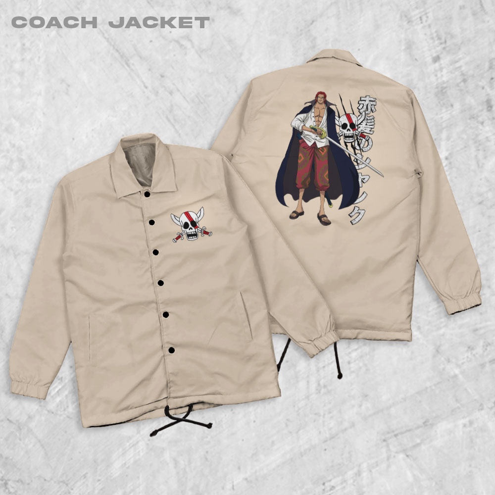 Fortglass One Piece Shanks Coach Jaket Polos Pria Jaket Parasut Unisex