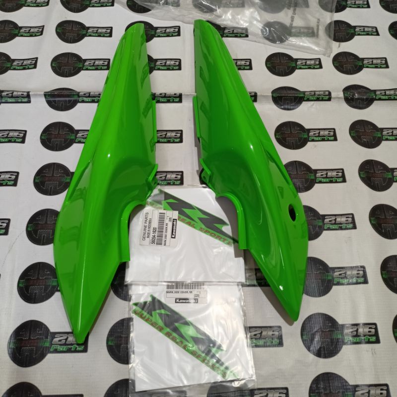 Cover body belakang hijau Anniversary Ninja RR New 150 Original Kawasaki