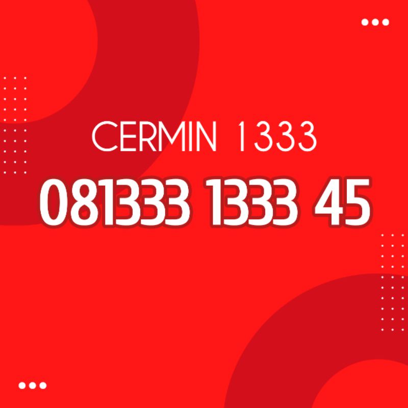 nomer cantik kartu perdana telkomsel murah nomor cermin 1333