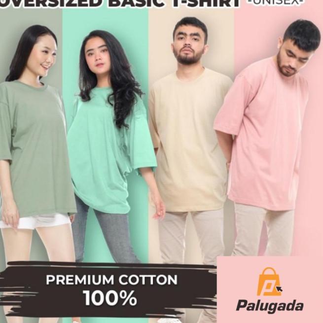 Tshirt kaos polos jumbo 3xl 4xl 5xl Big size cotton combed 30s premium - BIRU LAUT, M