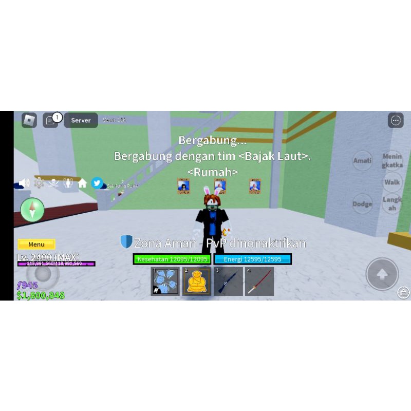 Akun Blox Fruit Level Max Murah