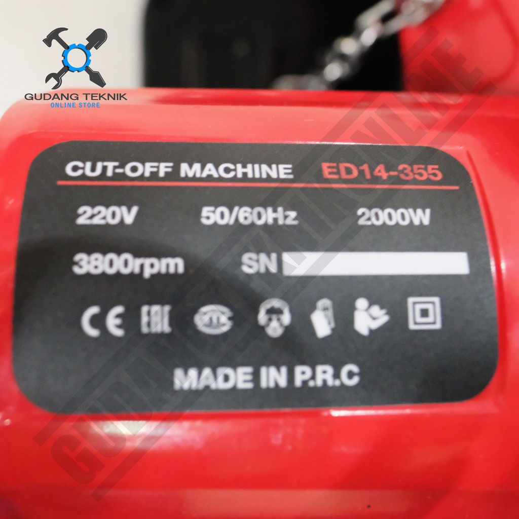 Mesin Potong Besi 14 Inch ED14-355 EDON / Mesin Cut Off 14inch ED14 355 EDON