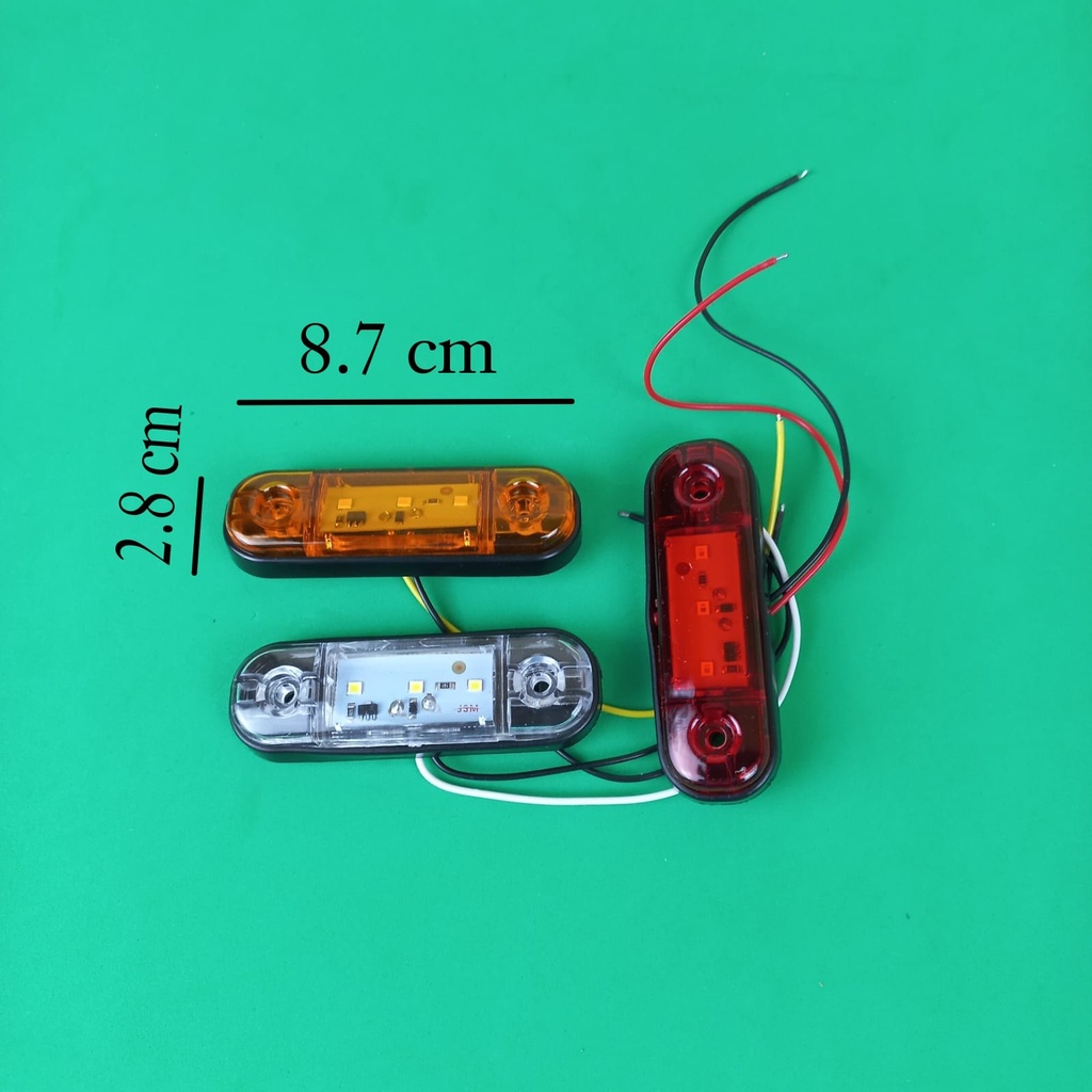 lampu side marker mobil truk / bus/ box 24 volt