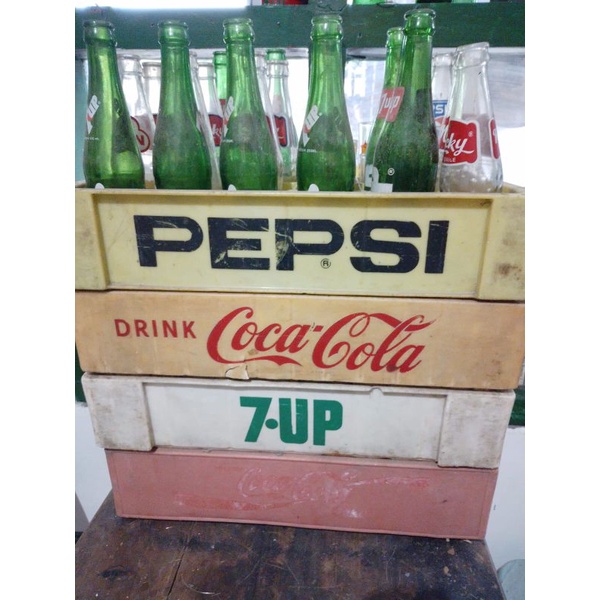 

Krat dan Botol PEPSI,COCA-COLA & 7-UP (Peketan)