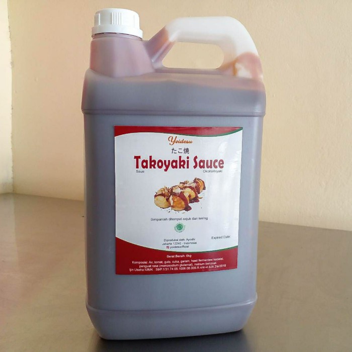 

SAUS TAKOYAKI BELI DIMANA DISINI SAJA ADA 1 JERIGEN SAOS GROSIR HALAL