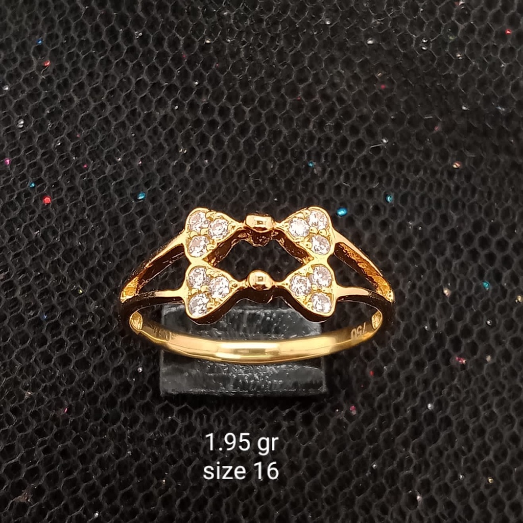 Cincin emas 17K - 1.95 gr kadar 750 - 3949