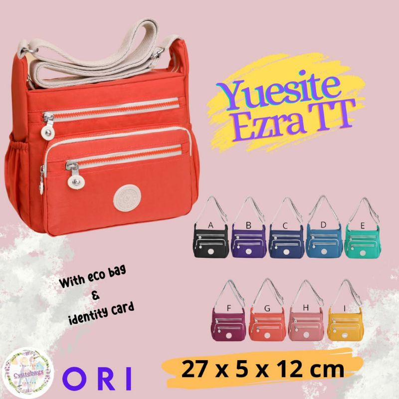 SLINGBAG WANITA YUESITE EZRA TAS SELEMPANG IMPORT ANTI AIR