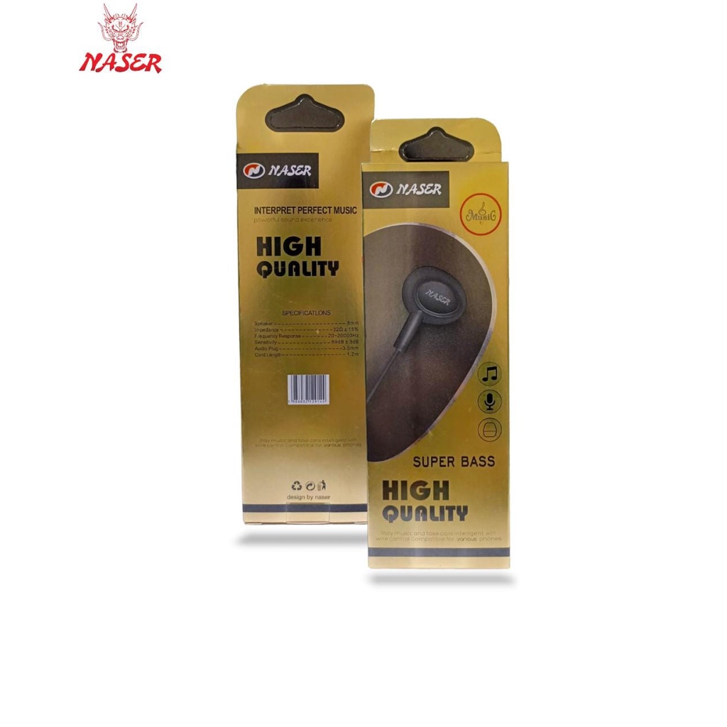 Handsfree  NASER Super Bass /Handsfree/Headset/Earphone Super Bass-High Quality/PRODUK ORIGINAL