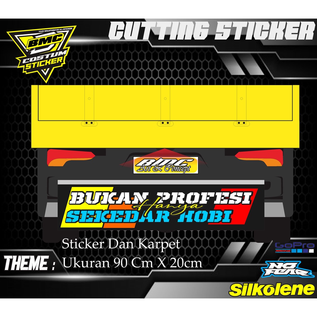 STICKER KARPET DAN KARPET TRUCK UKURAN 90CM X20 CM/STIKER CUTTING KARPET DAN KARPETNYA