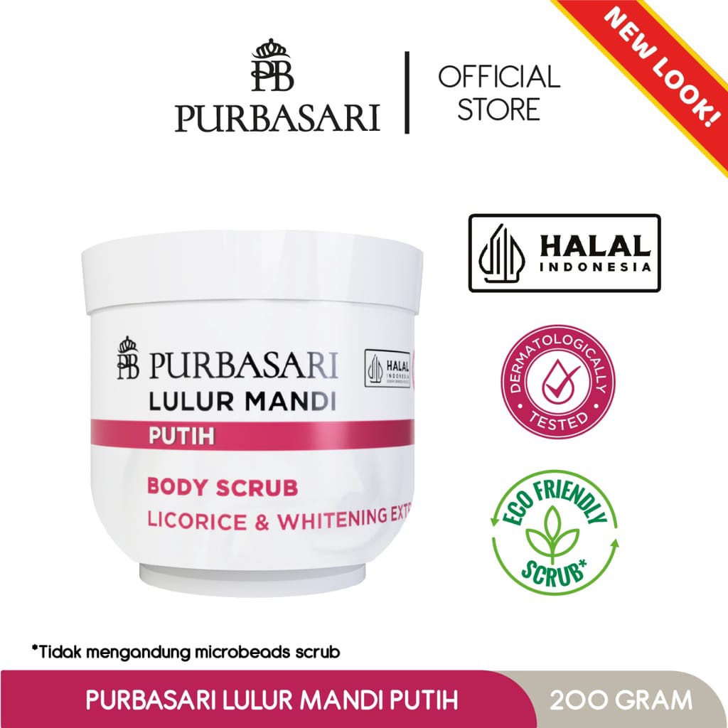 Purbasari Lulur Mandi Putih 200 gr