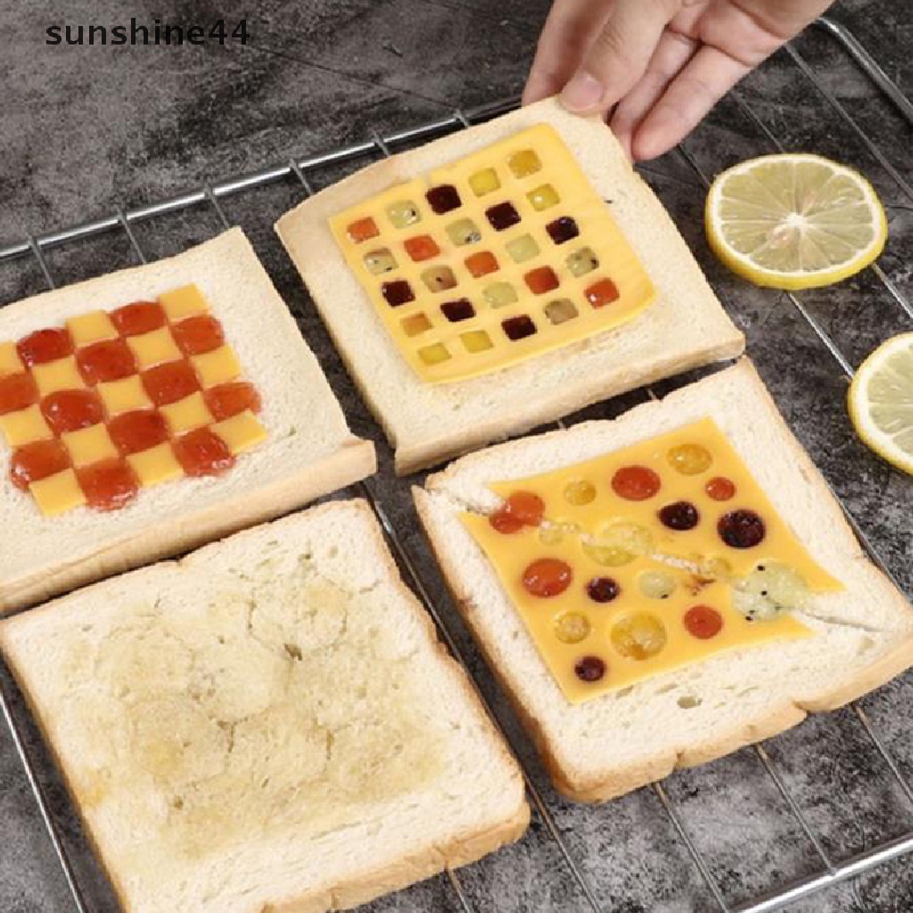 Sunshine 1PC Cetakan Roti Panggang / Sandwich DIY Bahan Mesh