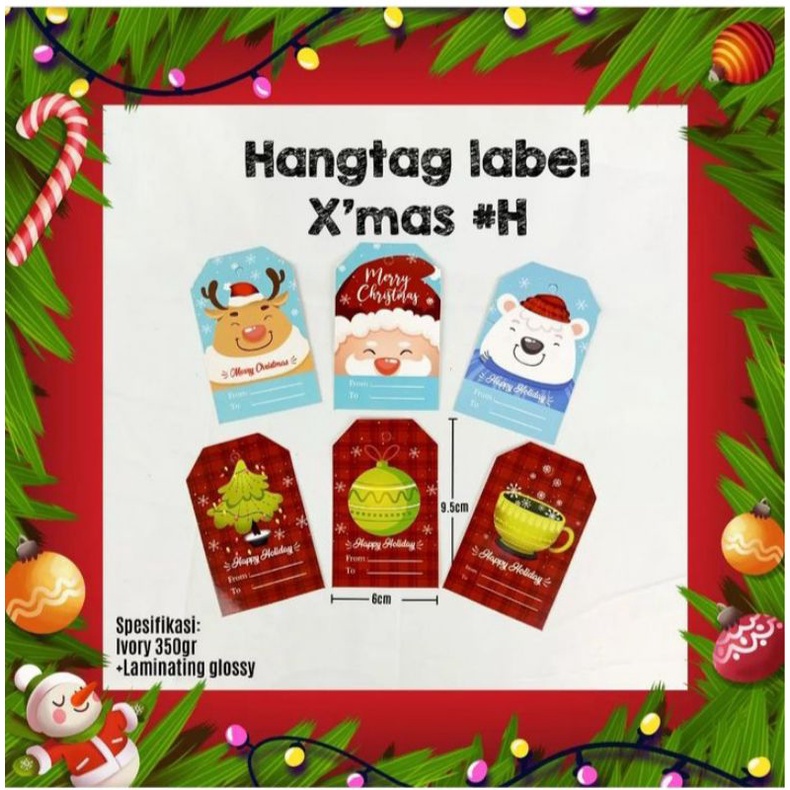 

hangtag label x'mas #H